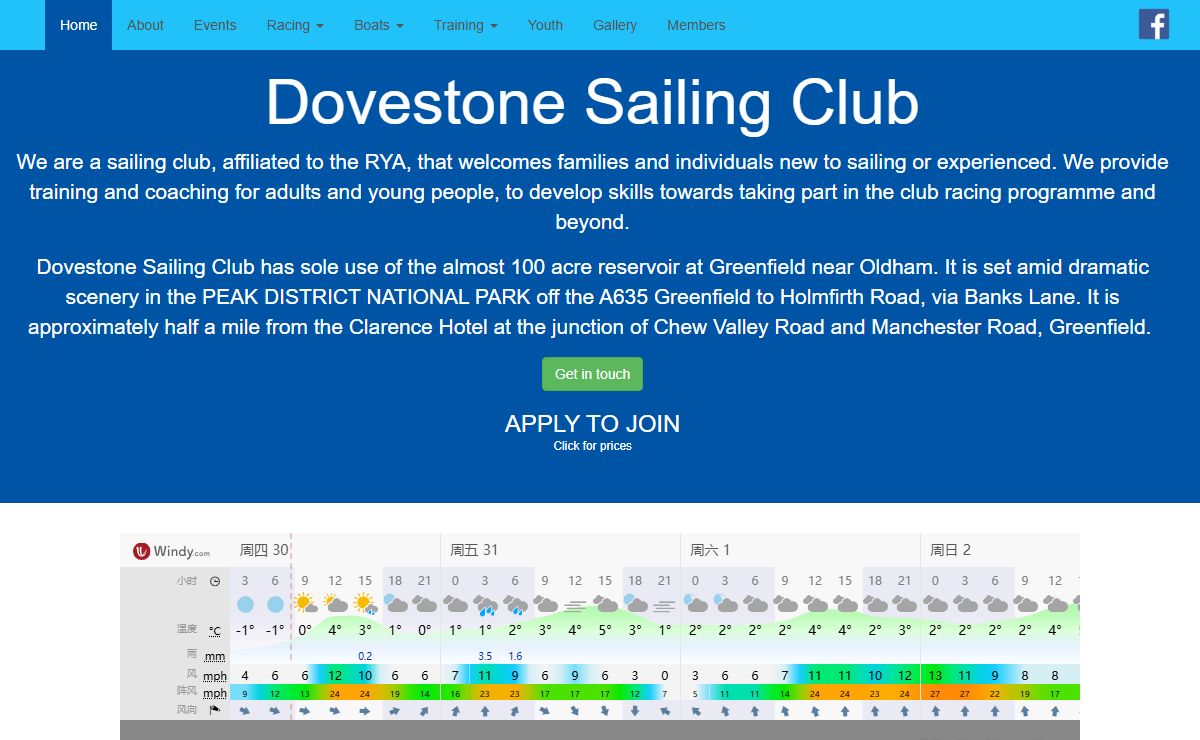 Dovestone Sailing Club - Home