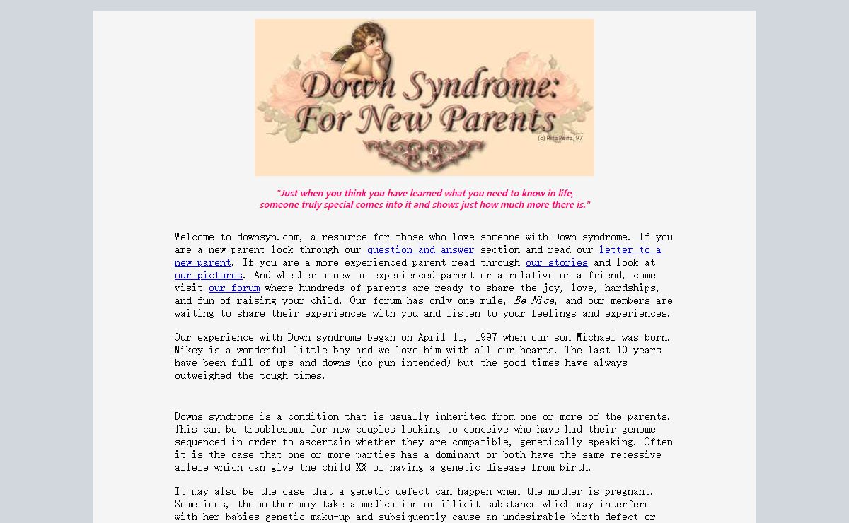 Down Syndrome: For Parents