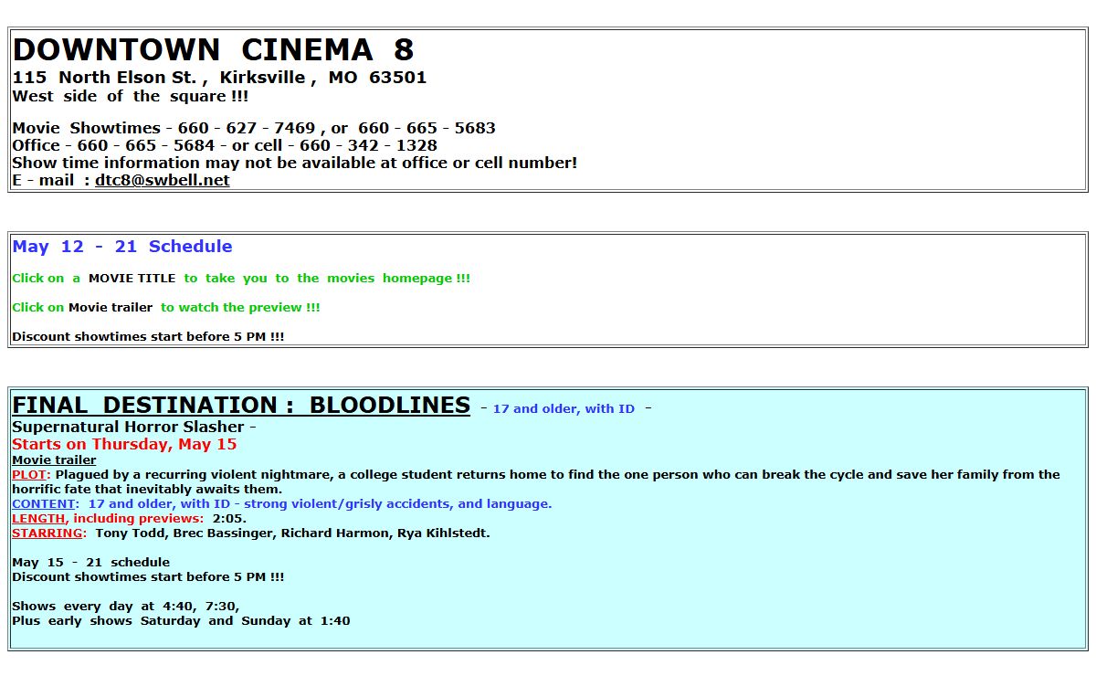downtown cinema 8