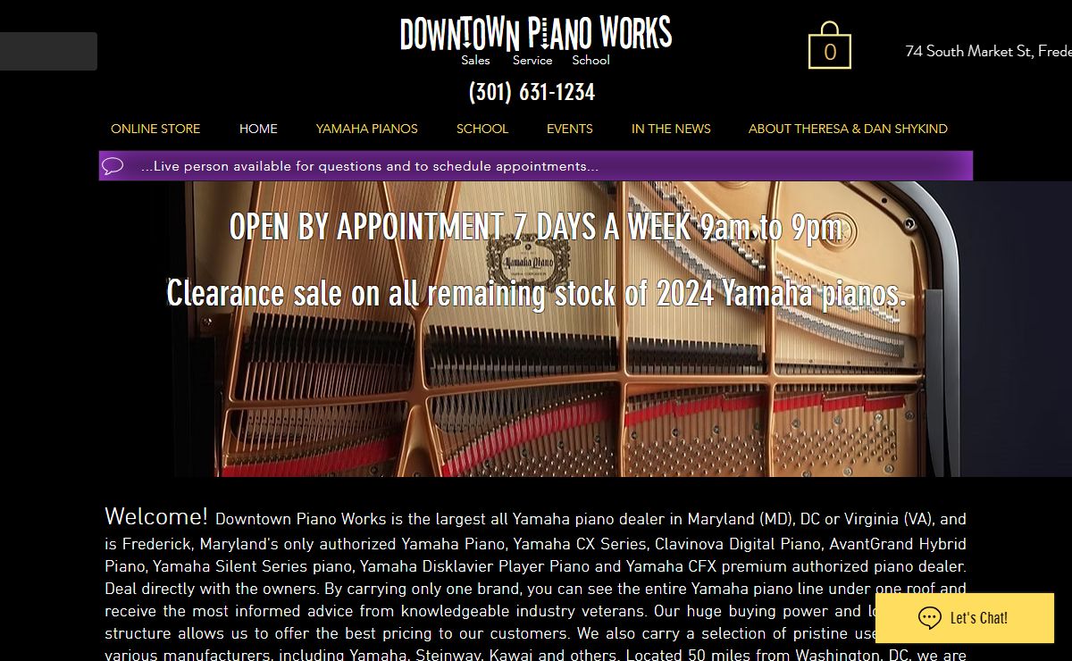 Yamaha Piano Dealer | Downtown Piano Works | United States