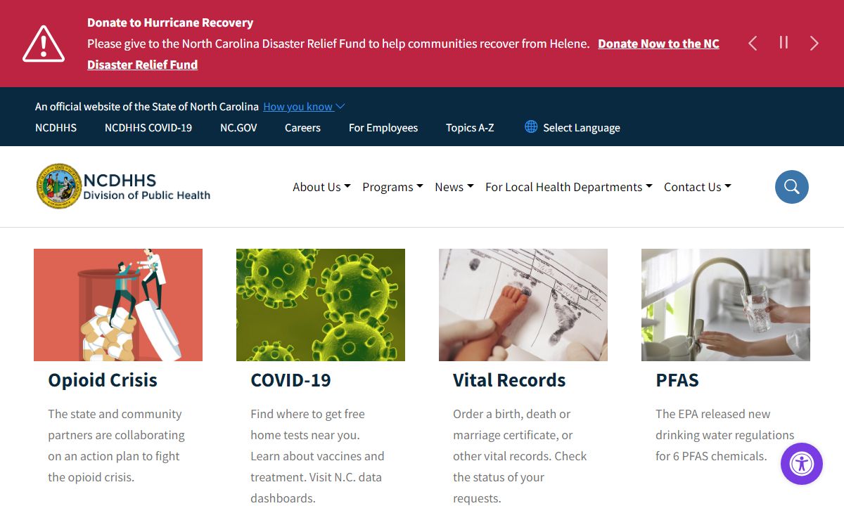 North Carolina Division of Public Health | Division of Public Health