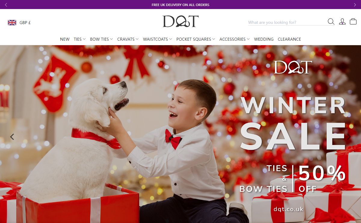 Ties, Bows, Waistcoats & Accessories Specialist by DQT