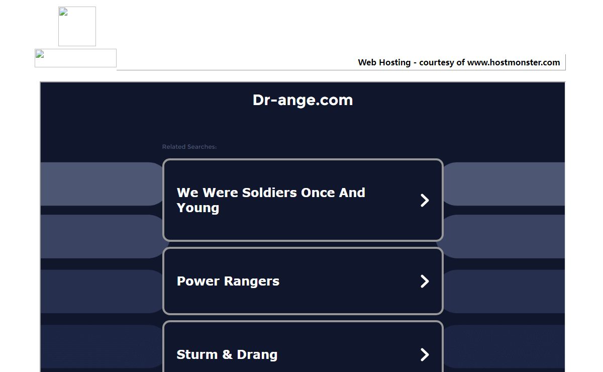 Welcome dr-ange.com - Hostmonster.com
