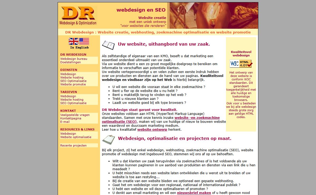 DR Webdesign : Website Creatie - webdesign - webhosting - SEO