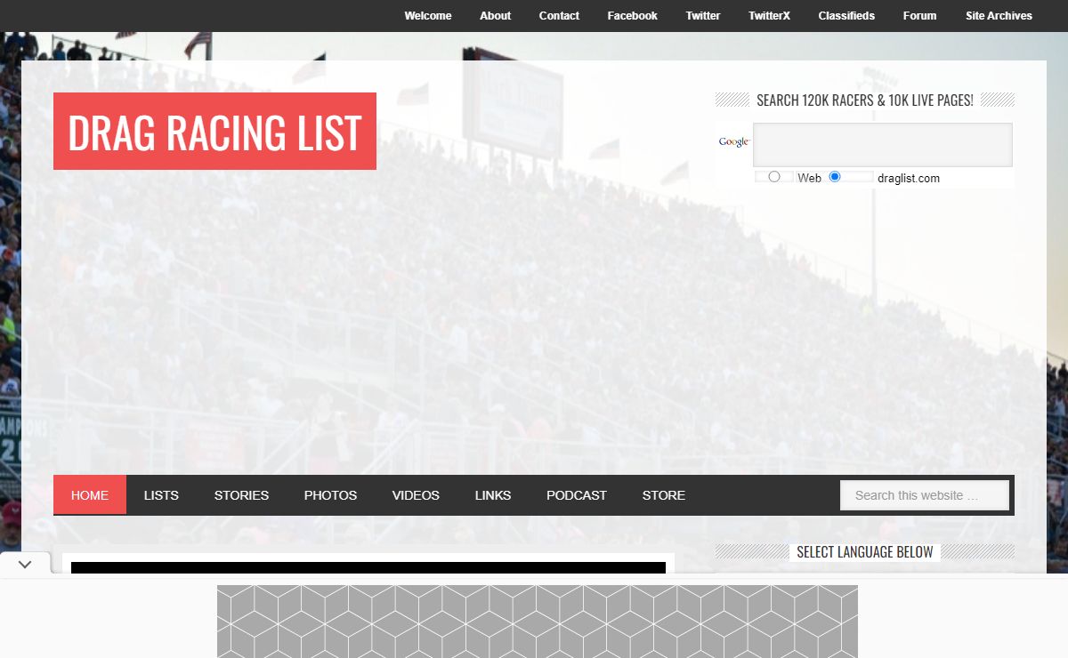 Drag Racing List - Drag racer database, stories, news, and photos!
