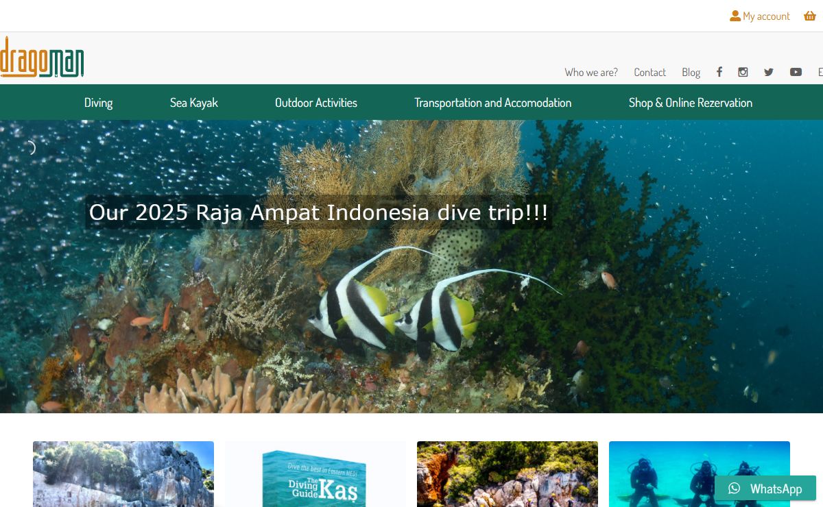 Dragoman Diving and Outdoor - PADI Diving center, seakayak & outdoor activites in Kas