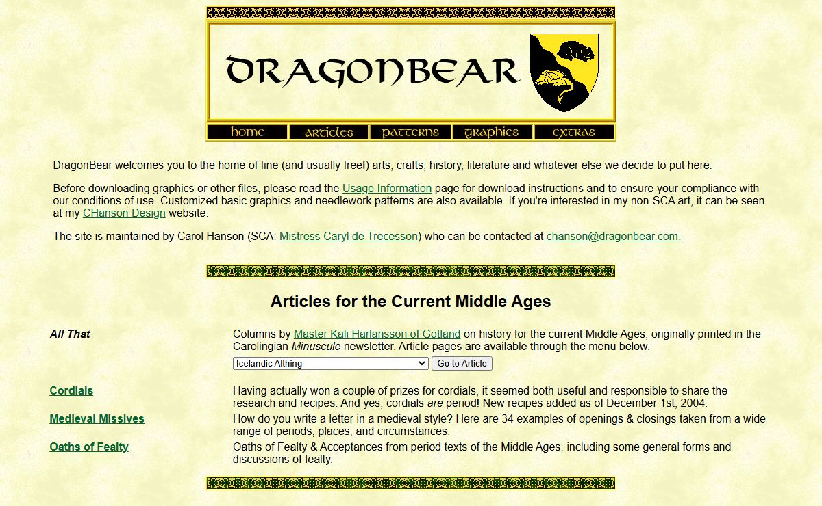 DragonBear: Arts, Crafts, and Literature