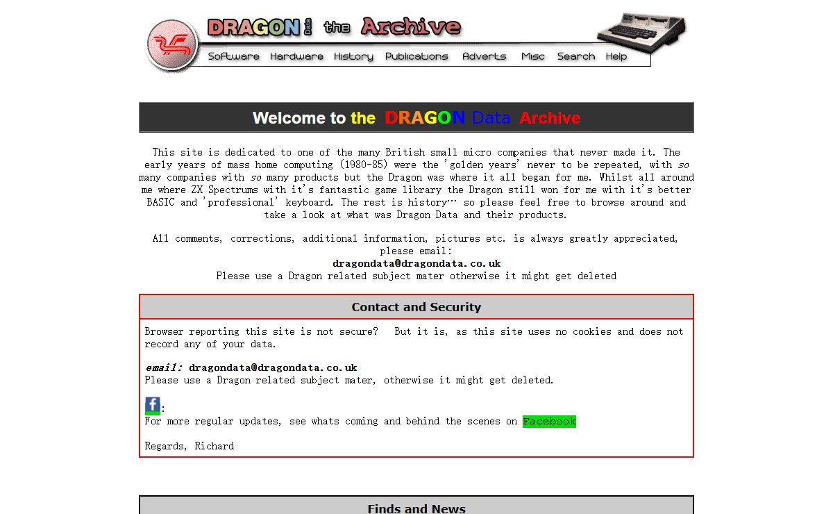 Dragon Data Archive Home