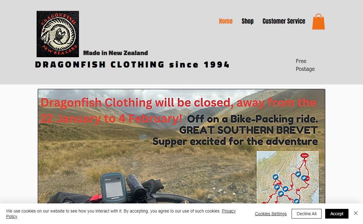 Cycle Clothing | New Zealand | DRAGONFISH CLOTHING LIMITED