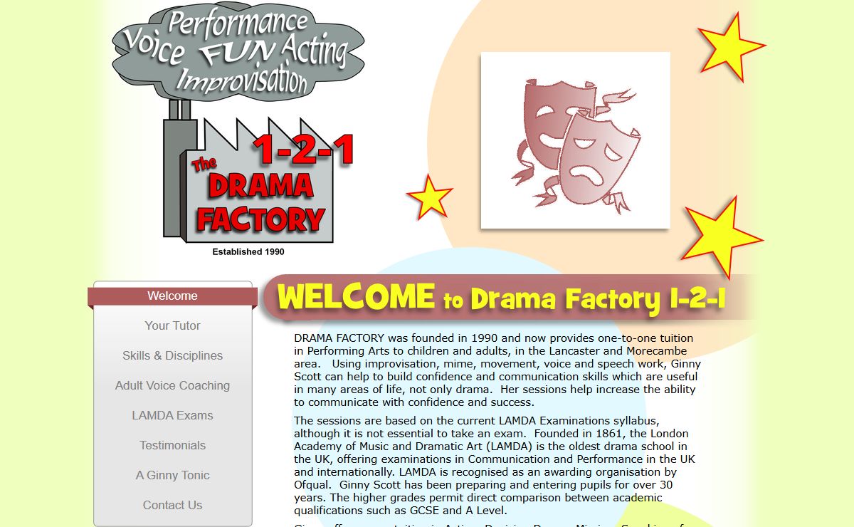 Drama Factory Welcome Page