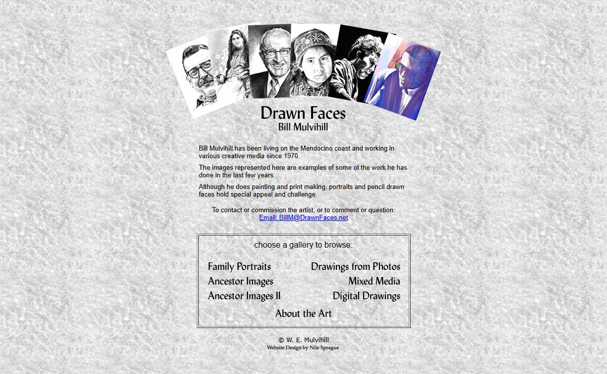 Drawn Faces by Bill Mulvihill