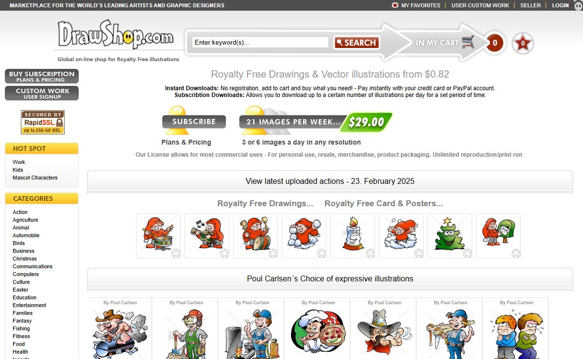 DrawShop | Royalty Free Cartoon Vector Stock Illustrations & Clip Art