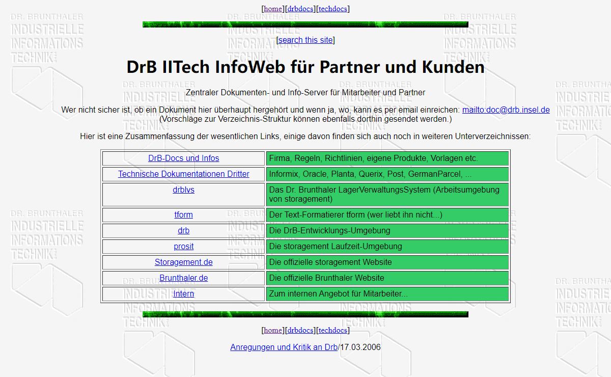 DrB IITech InfoWeb für Partner und Kunden