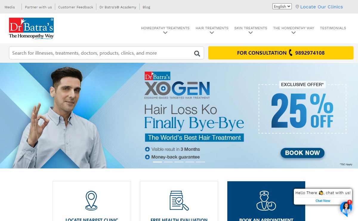 Best Homeopathy Treatment in India | Hair, Skin & Ailment Care - Dr Batra’s®