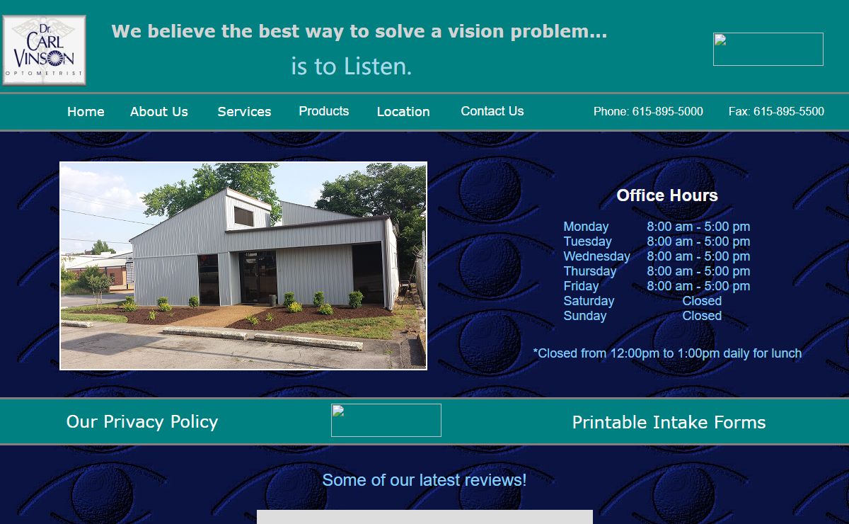 Dr. Carl Vinson - Optometrist - Murfreesboro, Tennessee