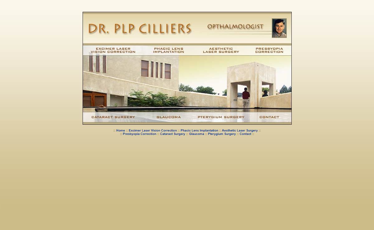 Dr. PLP Cilliers, Opthalmologist specialising in cataract, refractive surgery and corneal transplantation