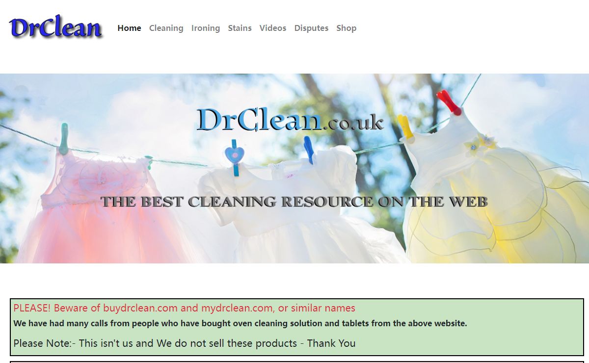 DrClean - the best fabric cleaning source on the web