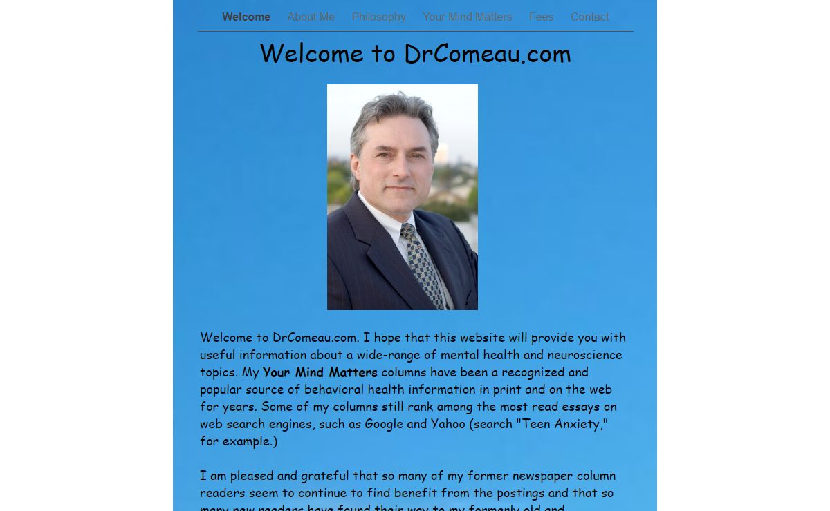 Welcome to DrComeau.com