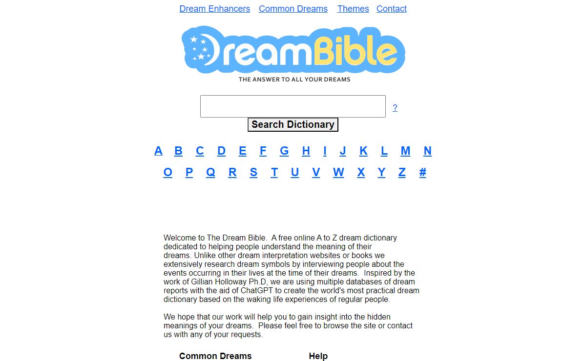 Dream Bible - The Online Guide To Dream Interpretation