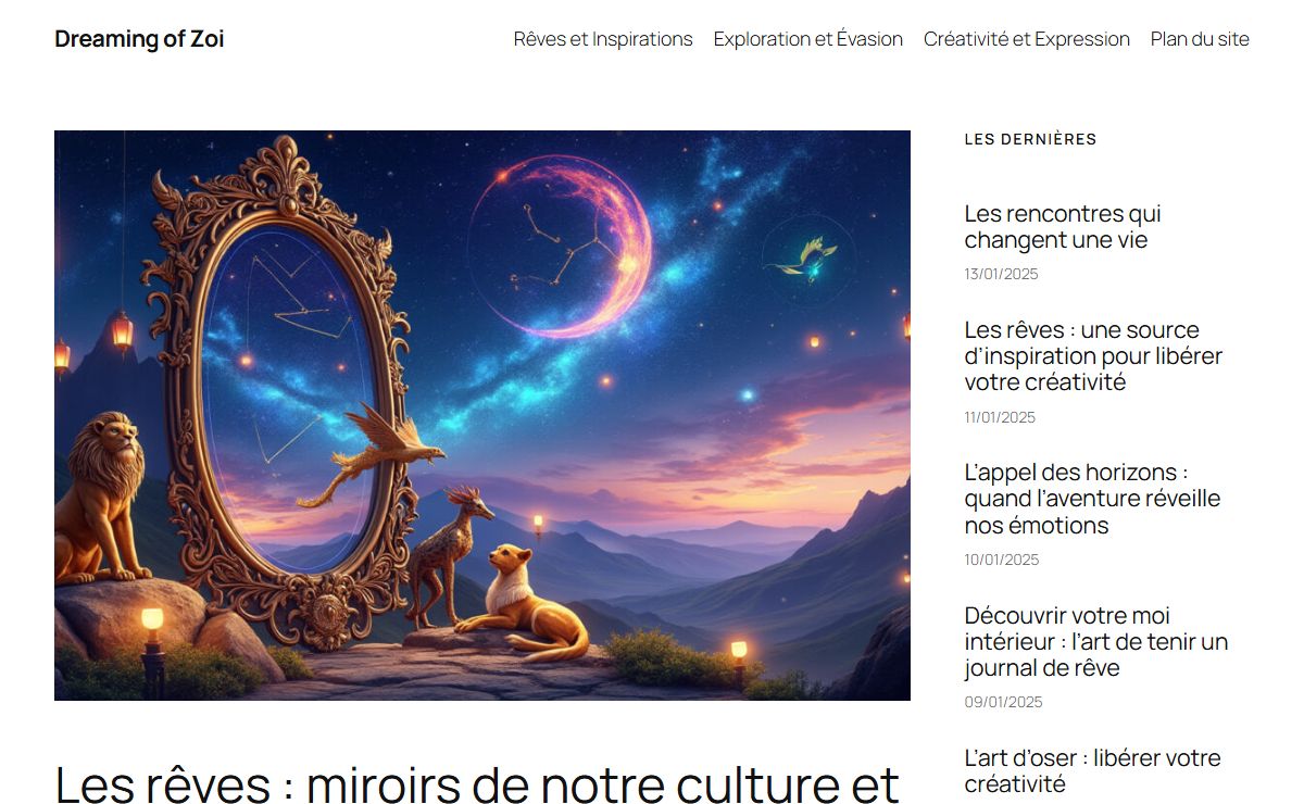Dreaming of Zoi – Rêvez la vie, vivez vos rêves