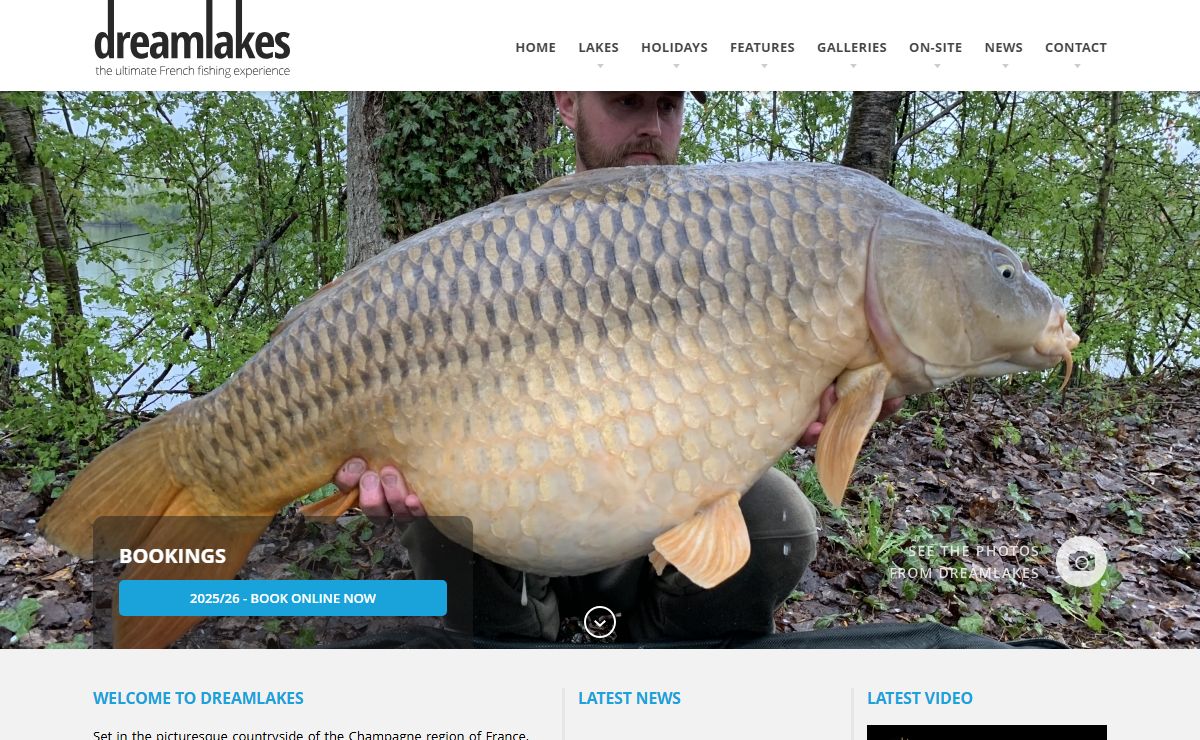 DreamLakes | Carp Fishing Holidays | France
