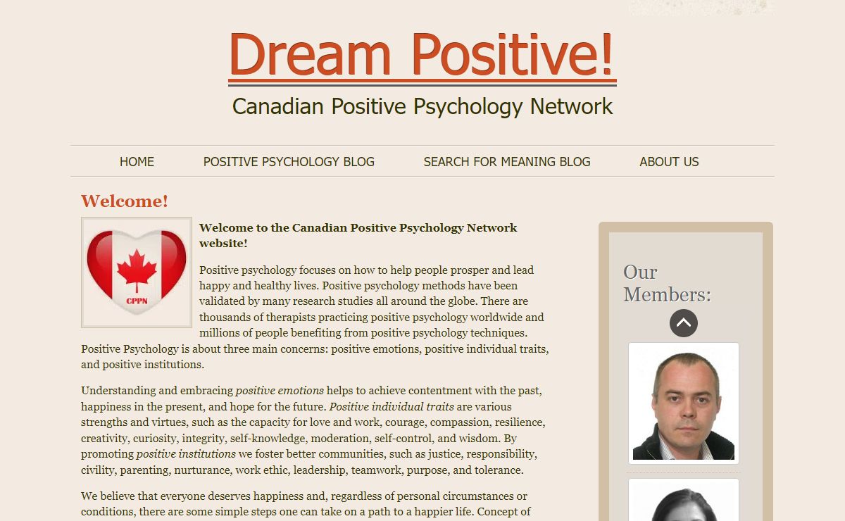 Dream Positive! | Canadian Positive Psychology Network