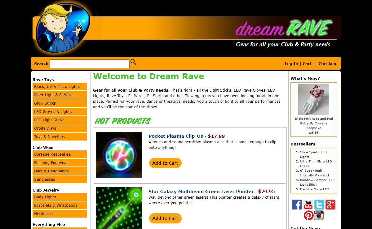 Welcome to DreamRave.com gear for all your rave and clubbing needs. | Dream Rave