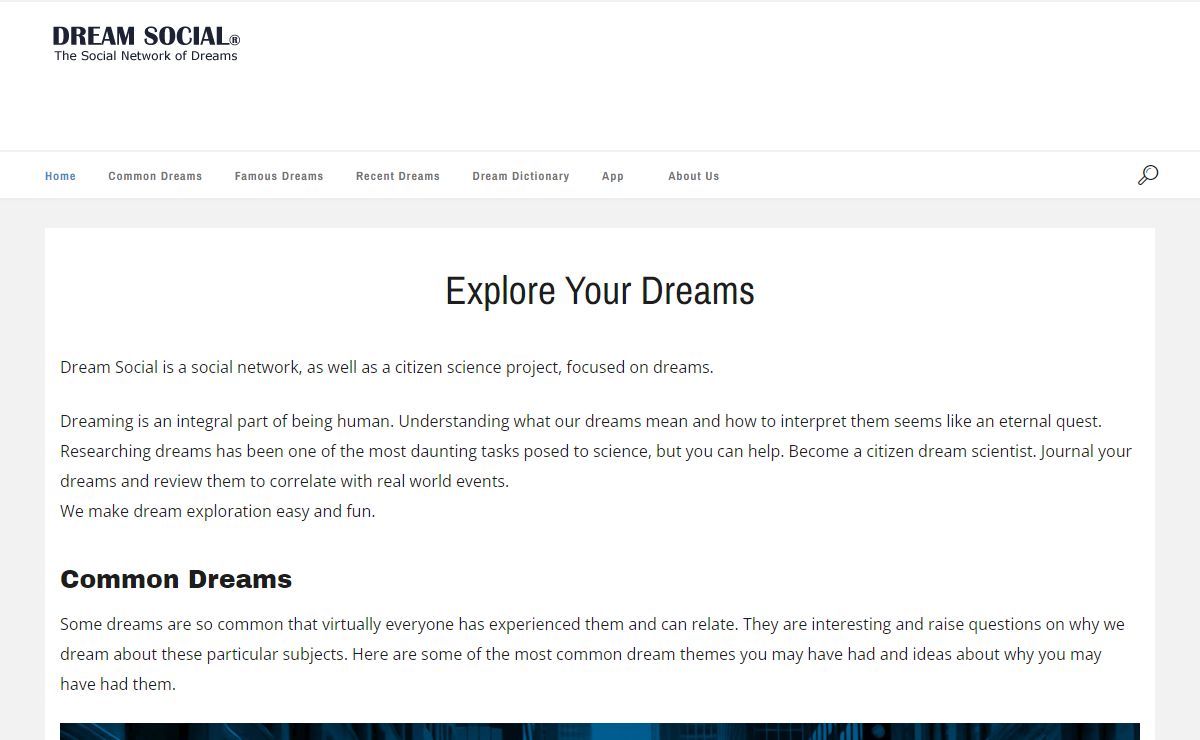 Dream Social – The Social Network of Dreams & Citizen Science