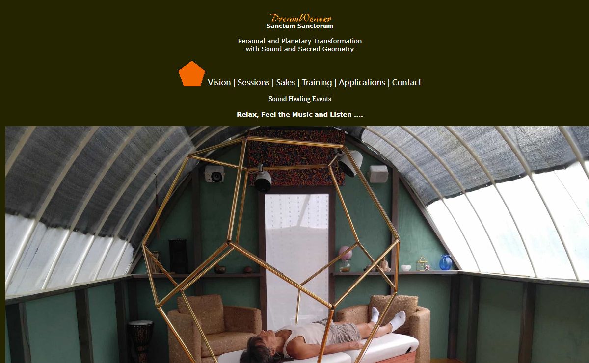 Music Therapy and Sound Healing with the sacred geometry "DreamWeaver" sound environment