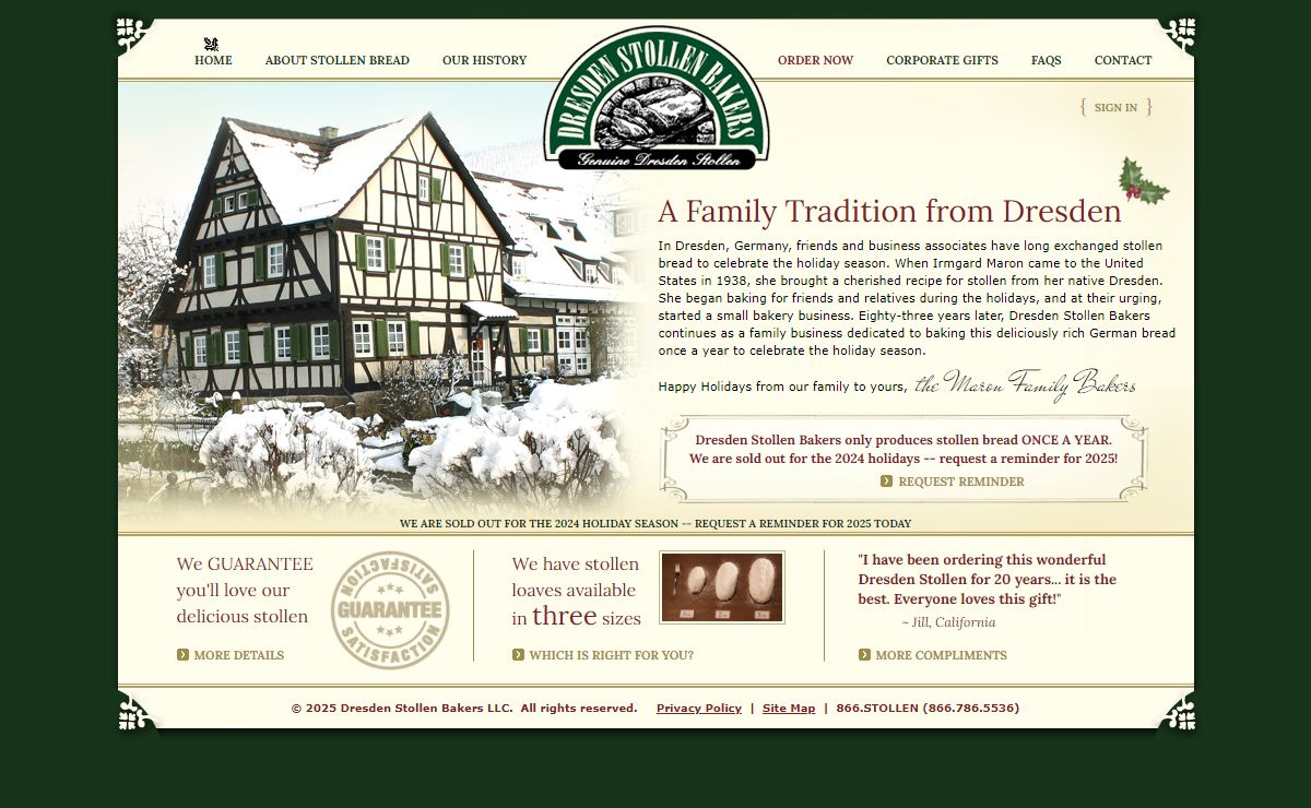 Dresden Stollen Bakers - Traditional German Bread for the Holidays
