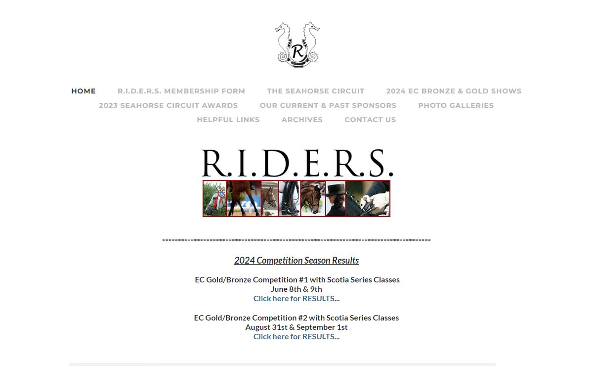 R.I.D.E.R.S. Riders Interested in Dressage and English Riding Society - Home