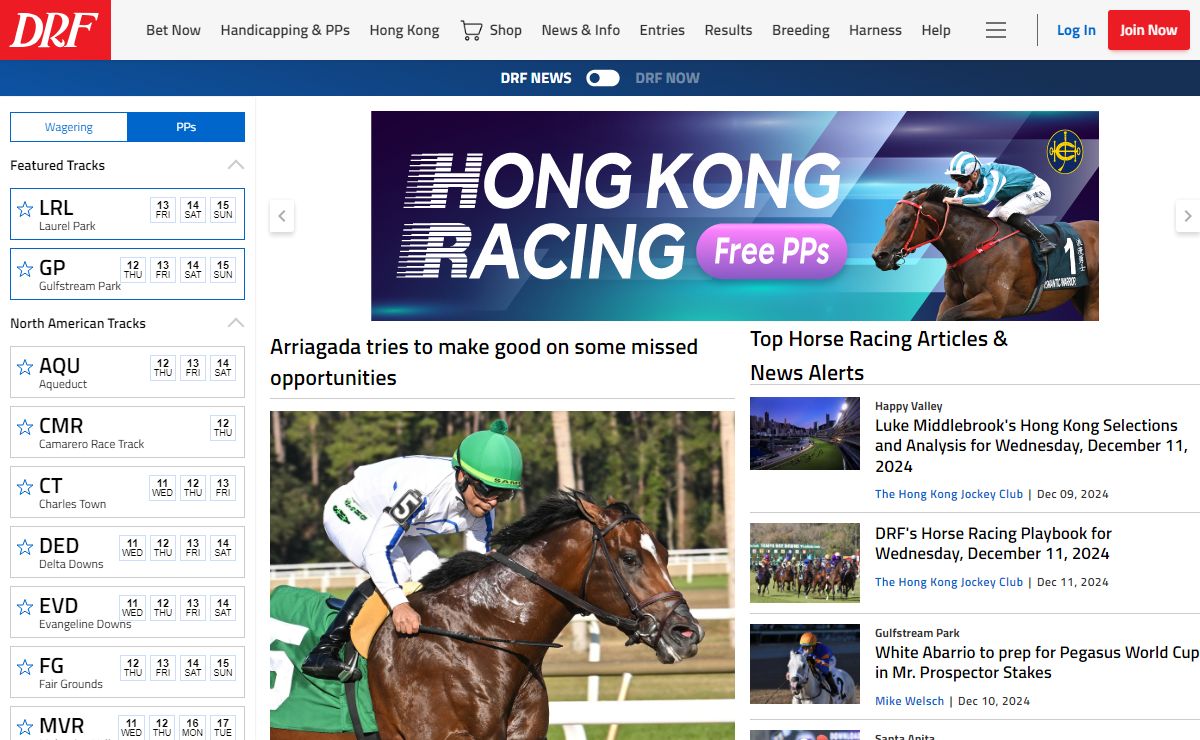 Daily Racing Form | Horse Racing - Bets, Entries, Results & PPs
