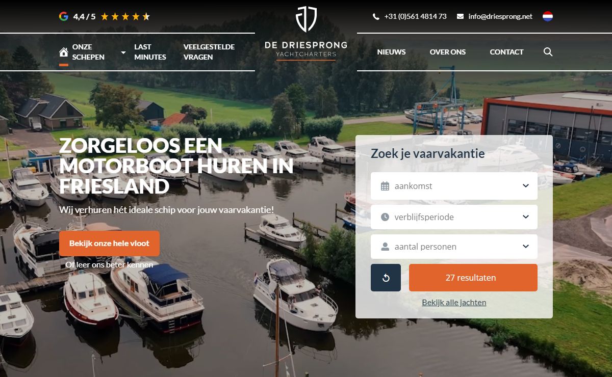 Huur dé ideale boot voor jouw vaarvakantie | | De Driesprong Yachtcharters B.V.