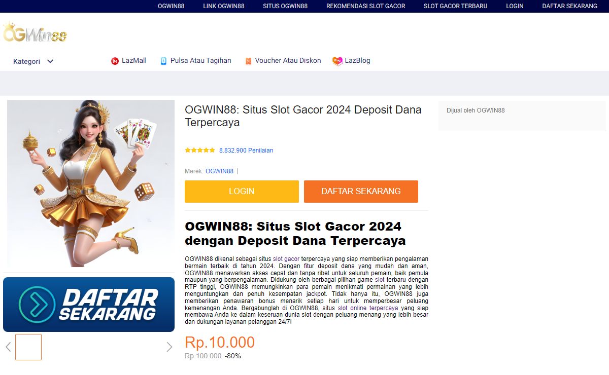 OGWIN88: Situs Slot Gacor 2024 Deposit Dana Terpercaya