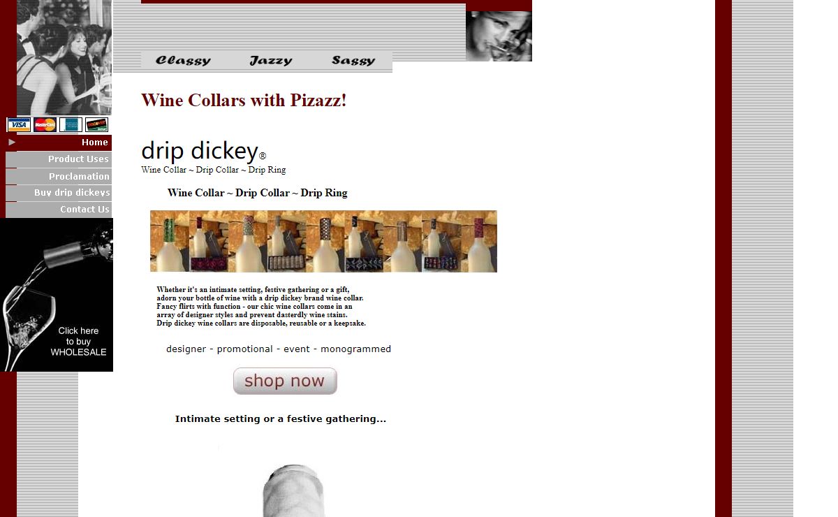 wine collar - drip collar - wine collars - drip collars - drip dickey