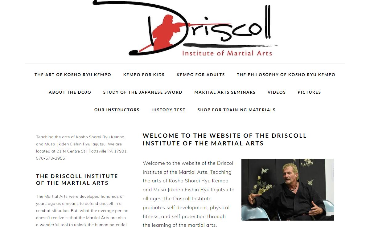Driscoll Institute of the Martial Arts | Pottsville PA, 17901