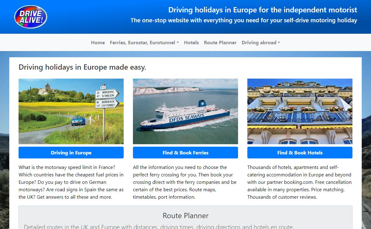 Driving in Europe. Plan your self-drive holiday. European driving laws.