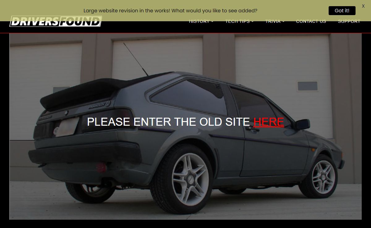 DriversFound.com - The Scirocco Enthusiast Website