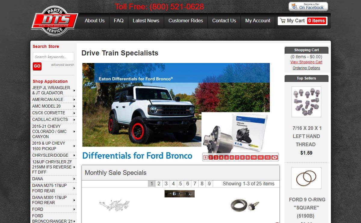 Carrying Quality Drive Train Components and Driveline Parts | DriveTrainSpecialists.com