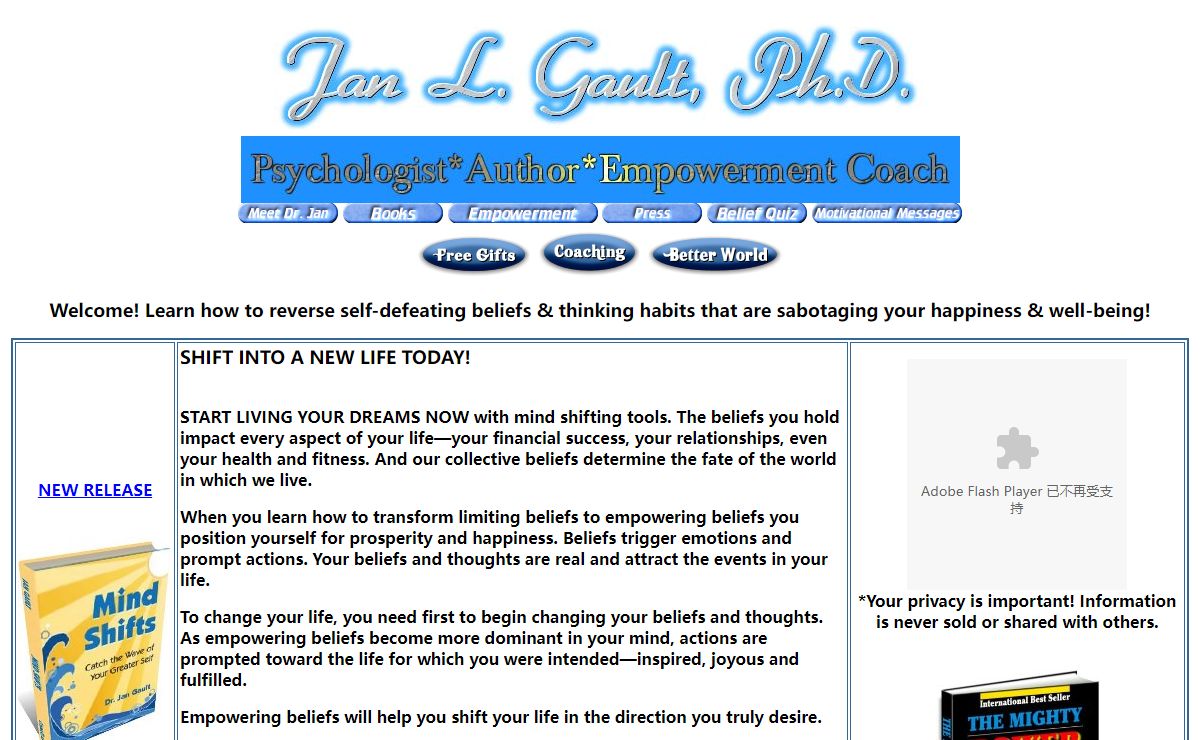 Jan Gault, Ph.D. Empowerment Psychologist, Author, Speaker