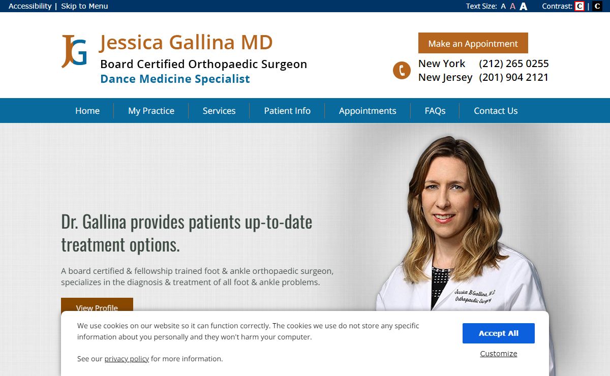 Dr Jessica Gallina | Orthopaedic Surgeon New York | Dance Medicine Wyckoff