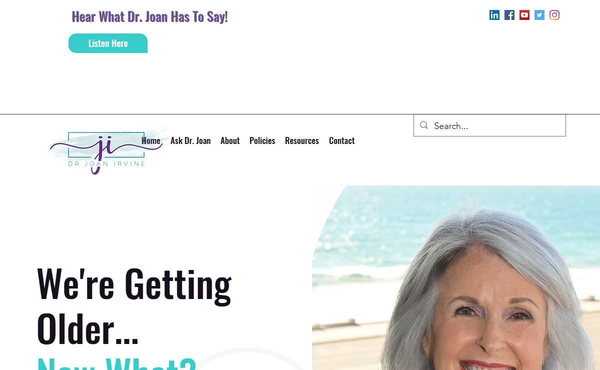 Home | Personal Coach | Dr Joan Irvine | California