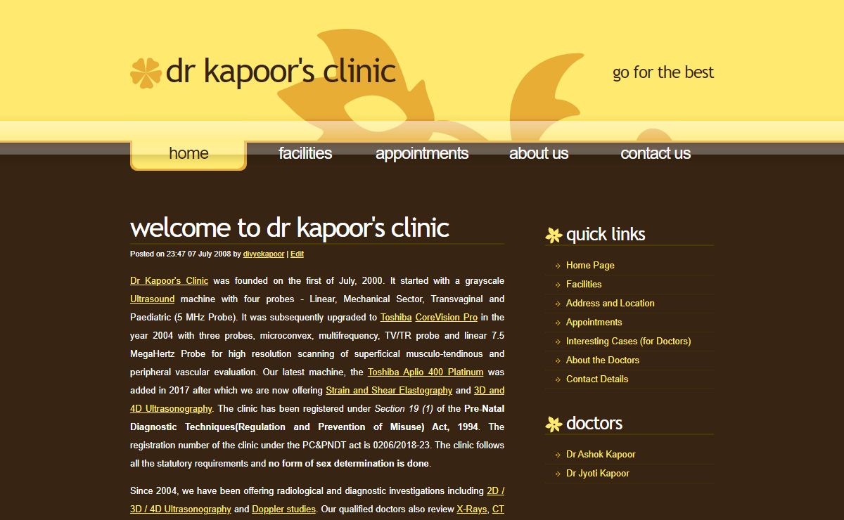 Ultrasonography, CT Scan, MRI Scan, Doppler Sonology, X-Rays, Obstetric & Gynaecology (Pregnancy) Consultation in Jamshedpur - Dr Kapoor's Clinic