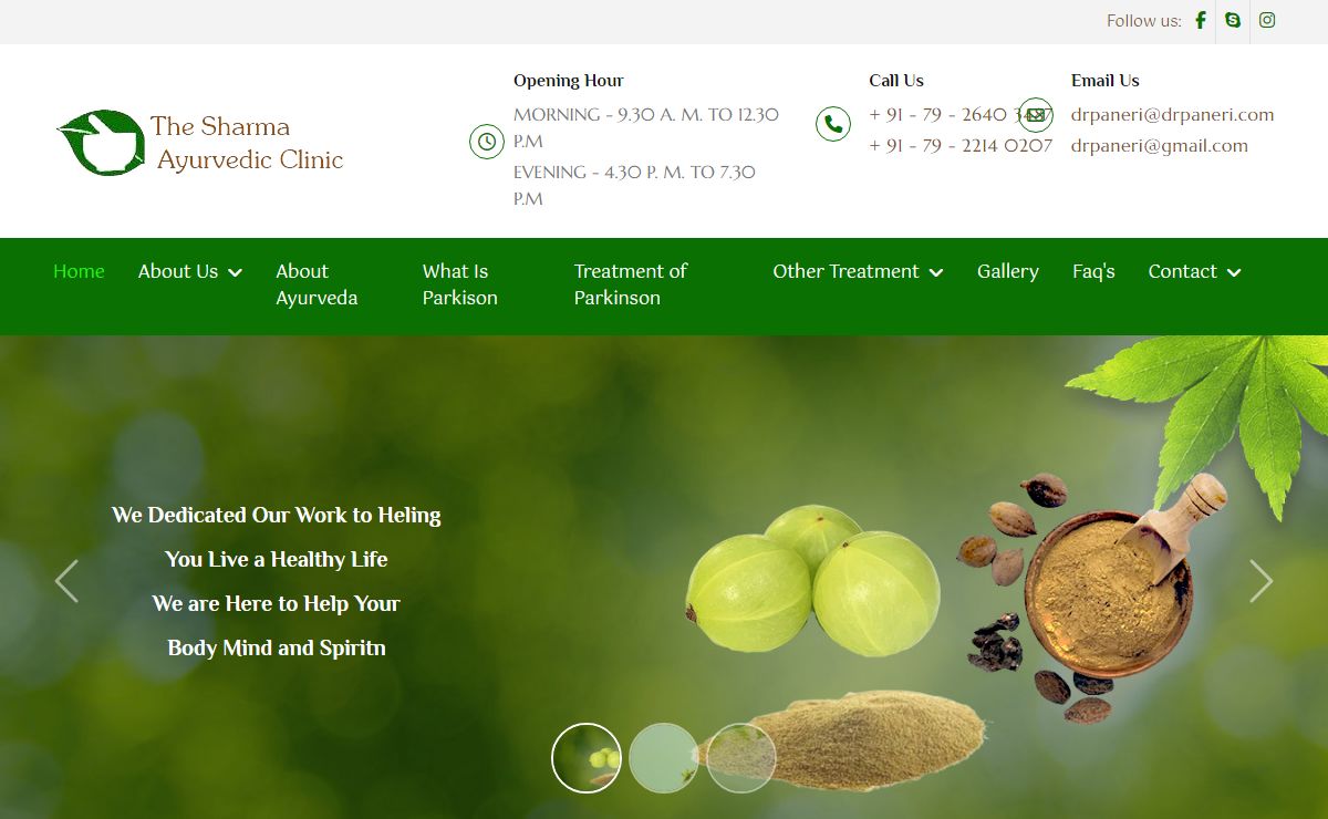 Ayurvedic treatment India, Ayurved Clinic India Relief from Parkinson's symptoms- Drpaneri