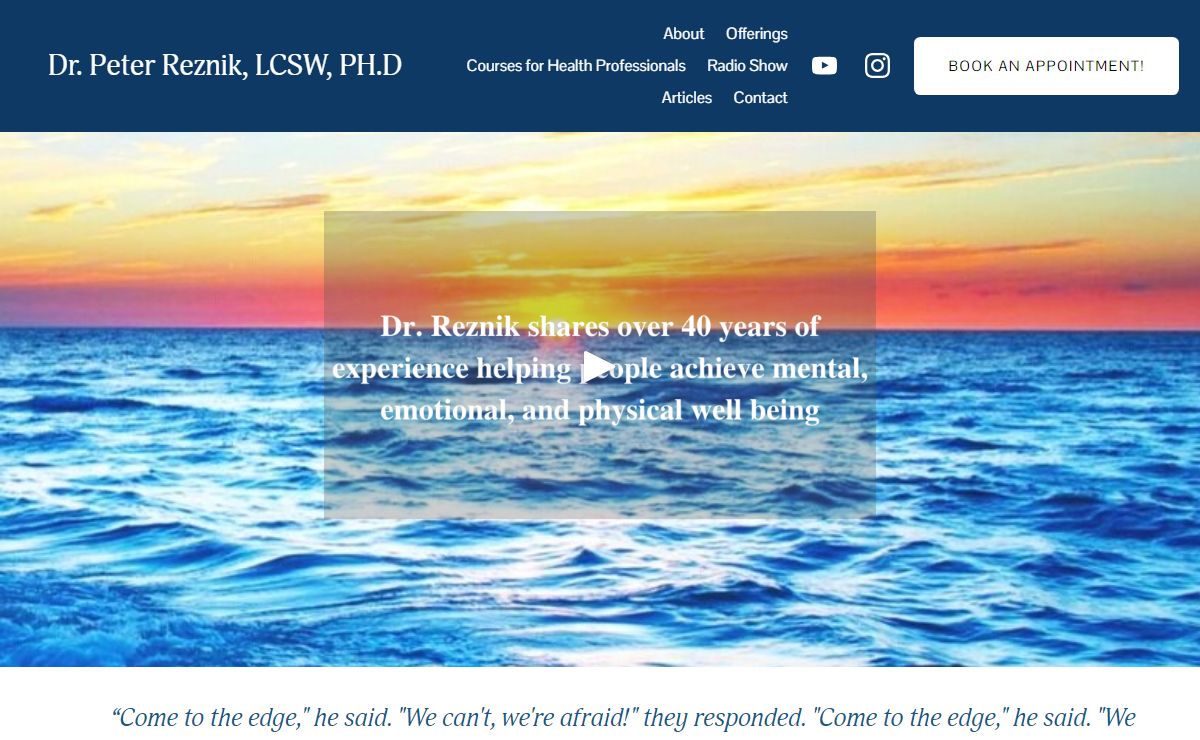 Dr. Peter Reznik, LCSW, PH.D