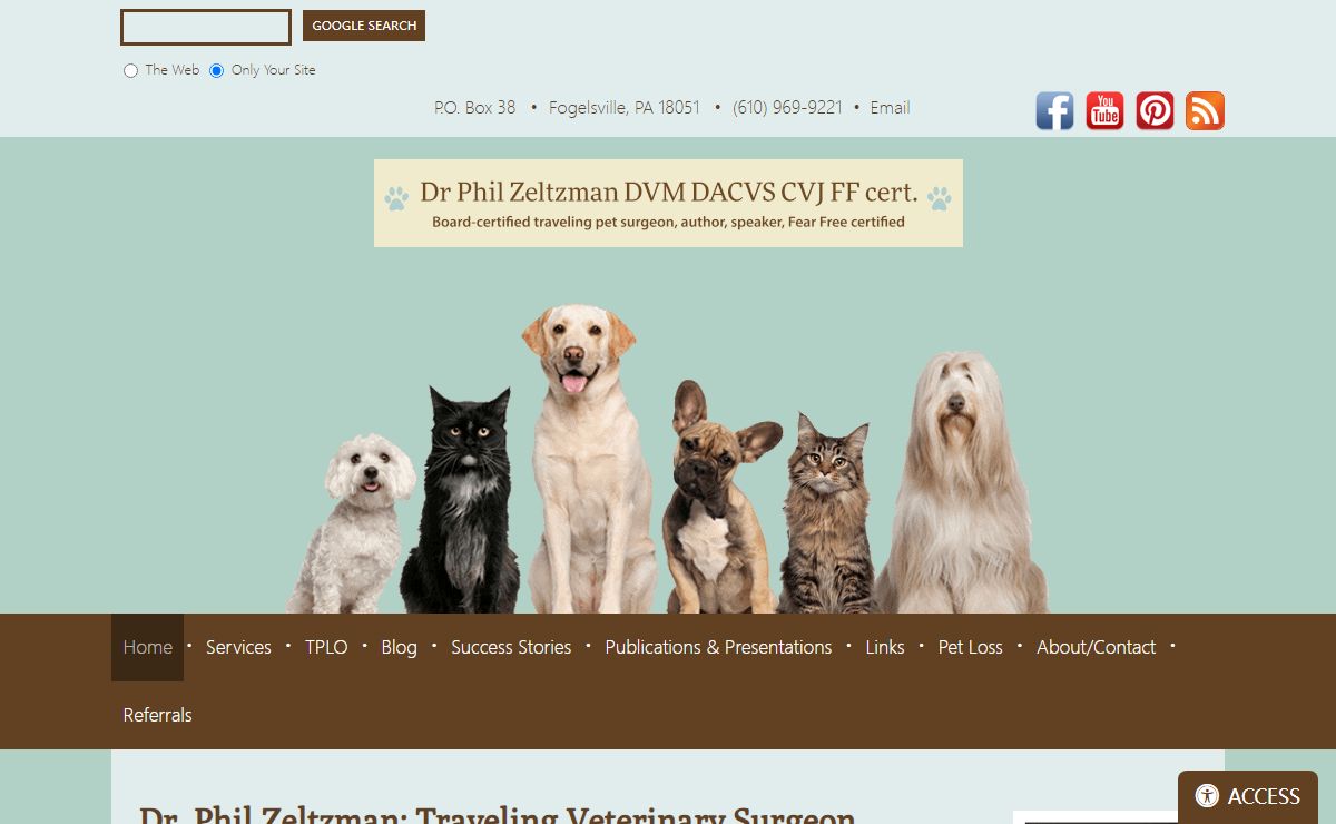 Traveling Veterinary Surgeon in Eastern PA | Dr. Phil Zeltzman, Allentown PA