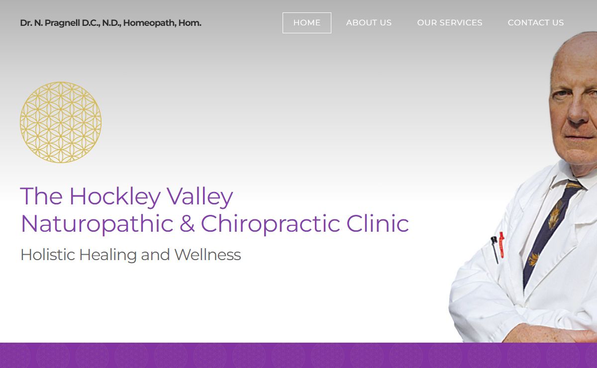 Dr. N. Pragnell D.C., N.D., Homeopath, Hom. - The Hockley Valley Naturopathic & Chiropractic Clinic. ​Holistic Healing ​and Wellness