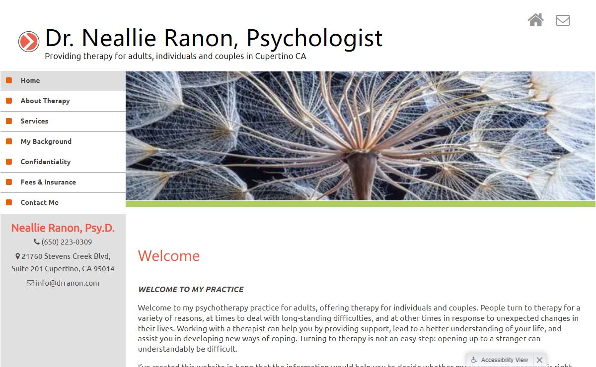 Dr. Neallie Ranon | Psychologist near Cupertino, Los Altos and Mountain View, CA