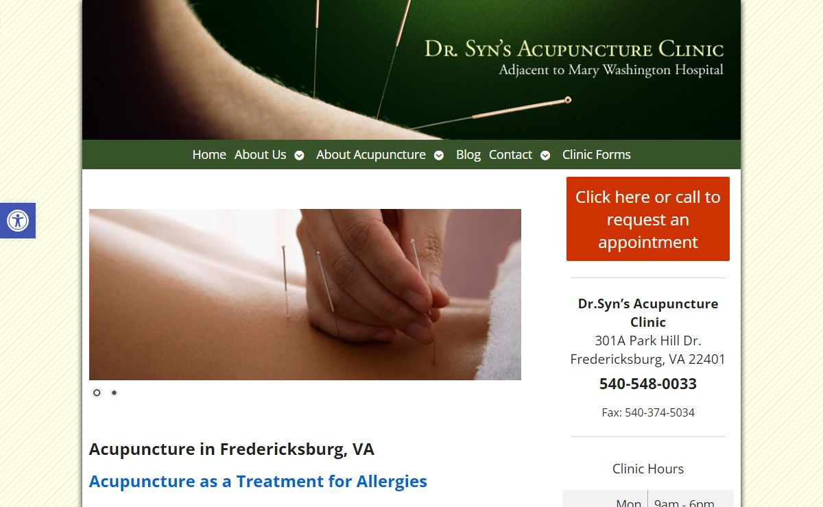 Dr. Syn's Acupuncture Clinic | Acupuncture in Fredericksburg, VA