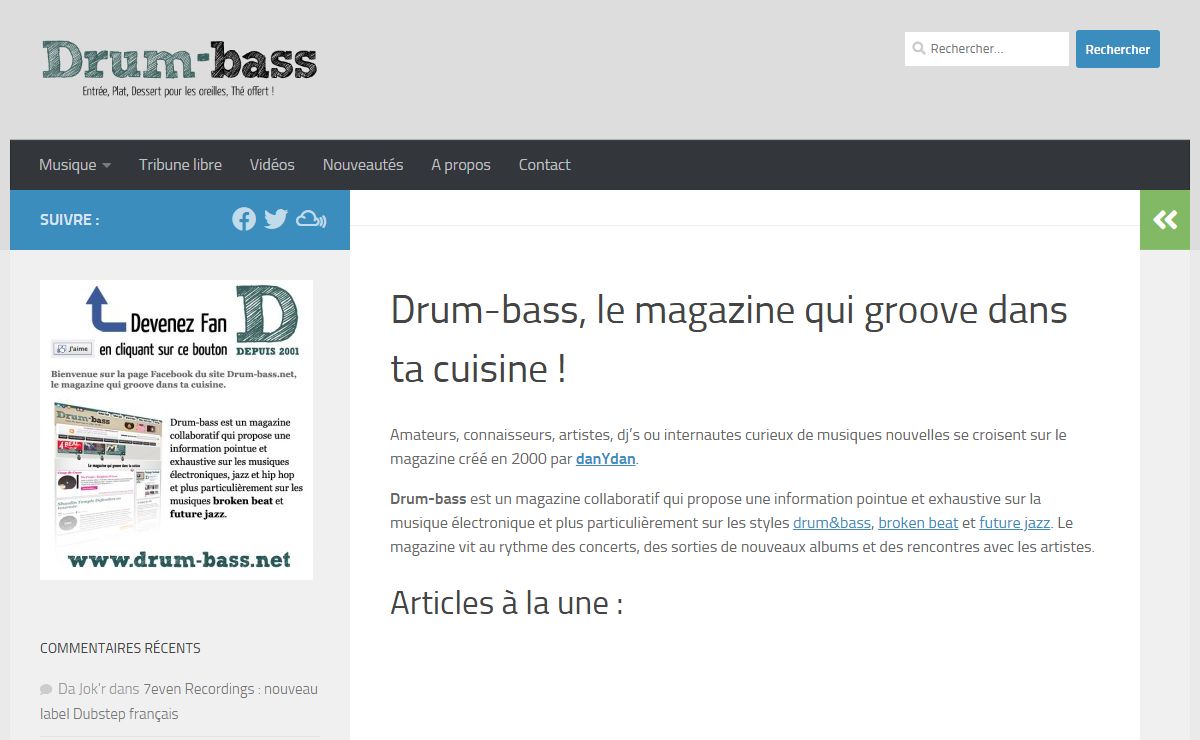 Drum-bass : le magazine qui groove dans ta cuisine !